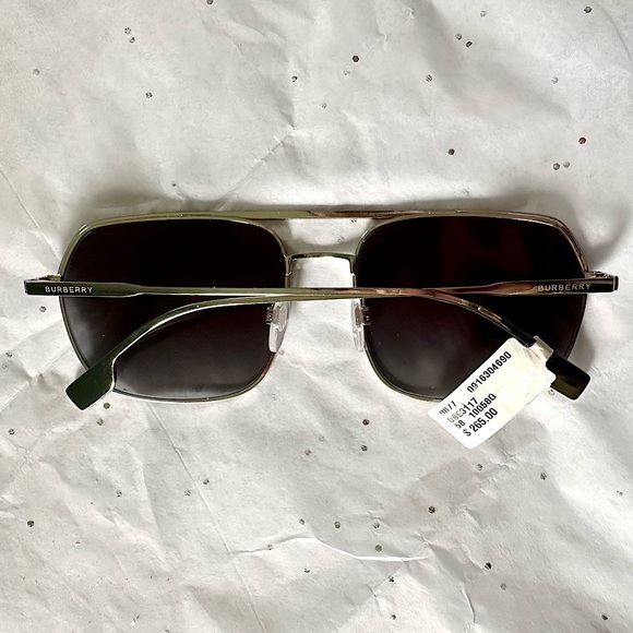 🎉7x HP!🎉 BURBERRY ✨NWT✨ BE3117 Holborn Aviator Sunglasses, Box, Case, & Cloth - Picture 4 of 16